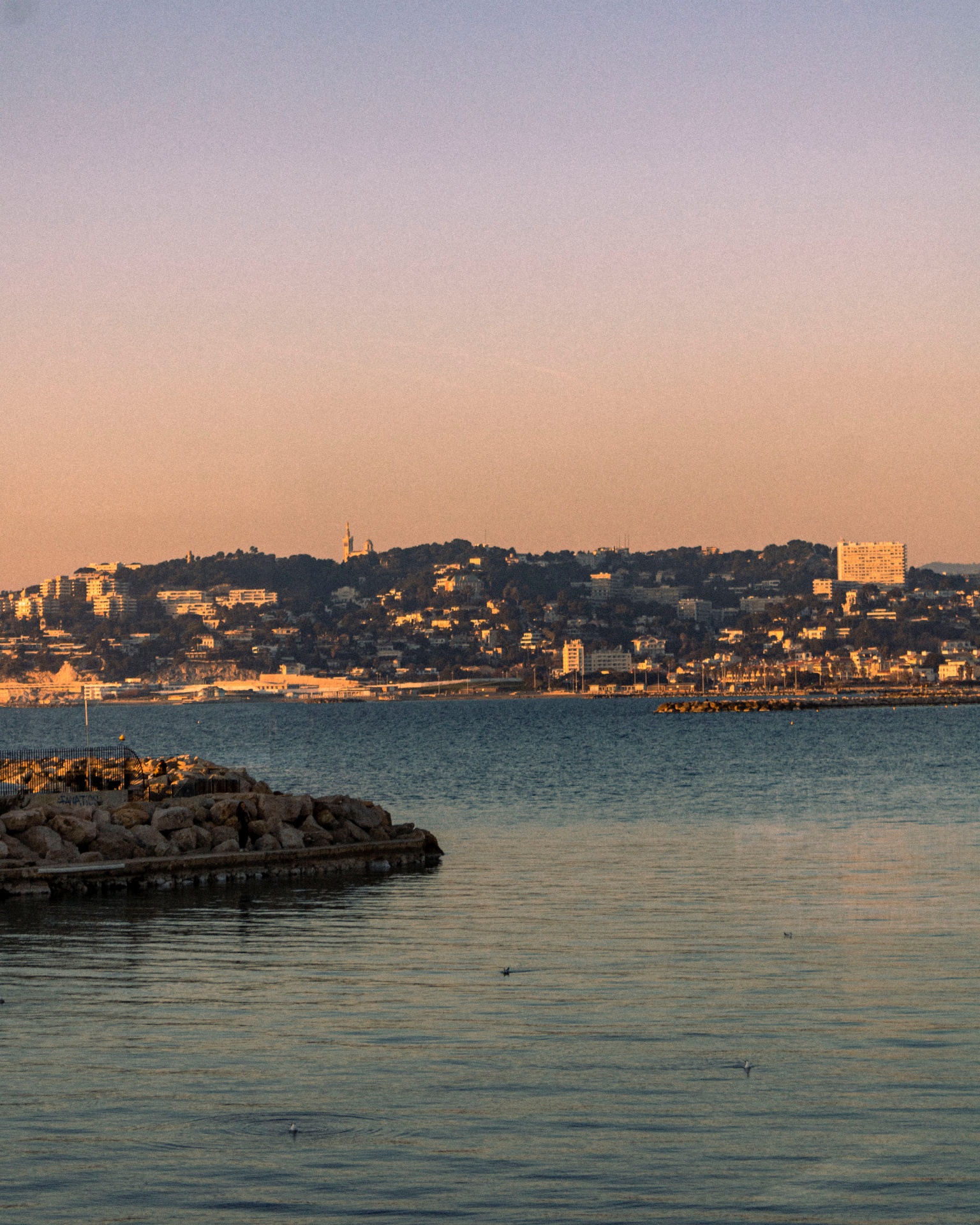 Vue mer depuis la terrasse du restaurant
